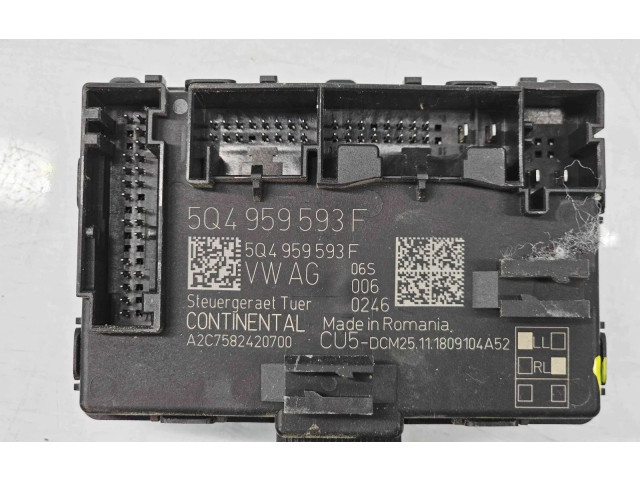 Блок комфорта 5Q4959593F Skoda Superb B8 (3V)