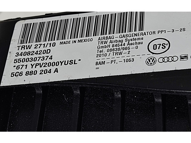 Подушка безопасности пассажира 5C6880204A, 34082420D Volkswagen Jetta VI