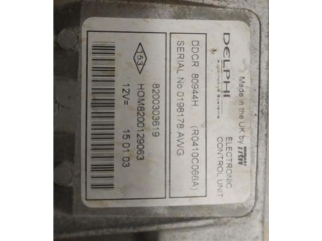 Блок управления 8200303619, 8200303619   Renault Clio II