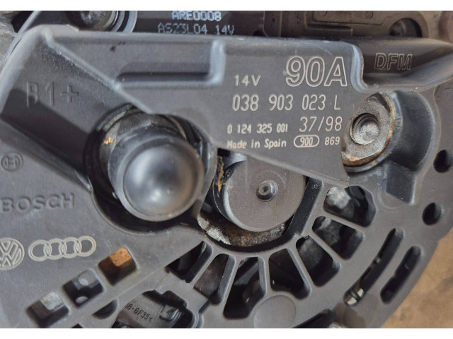 Генератор 038903023L, 0124325001   Audi A3 S3 8L      