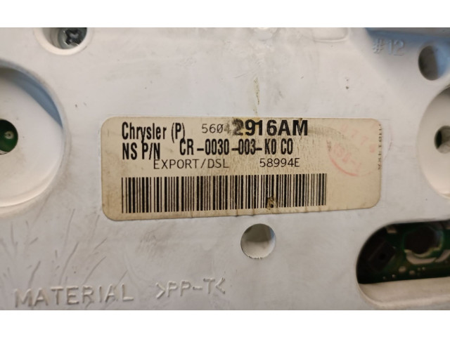 Панель приборов 56042916, 56010652AA Jeep Grand Cherokee (WJ)