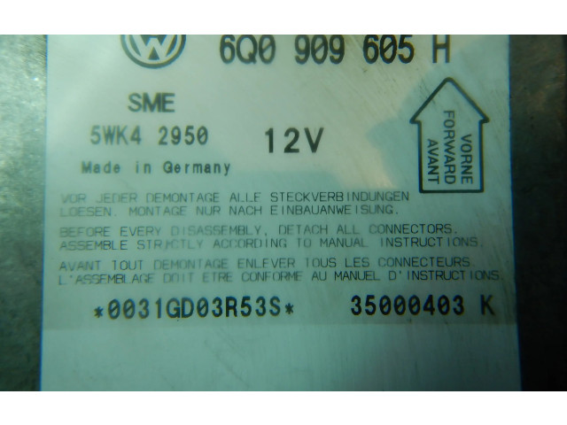 Блок подушек безопасности 6Q0909605H, 6Q0909605H Skoda Fabia Mk1 (6Y)