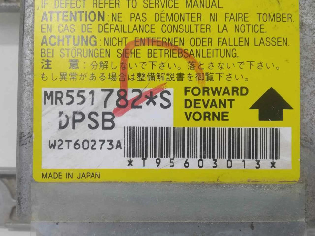 Блок подушек безопасности MR551782   Mitsubishi Montero