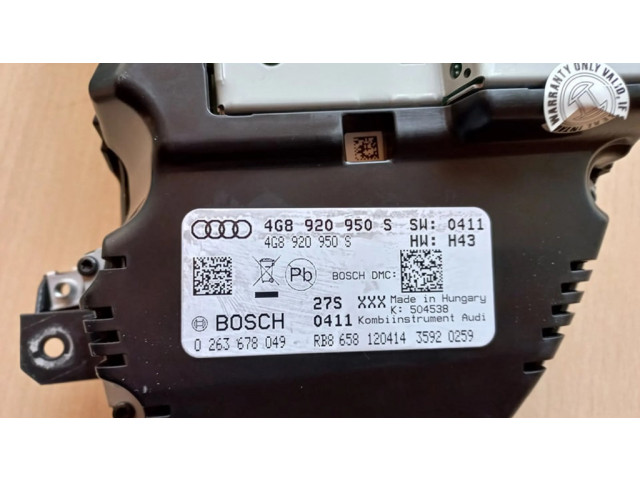 Панель приборов 4G8920950S Audi A6 C7