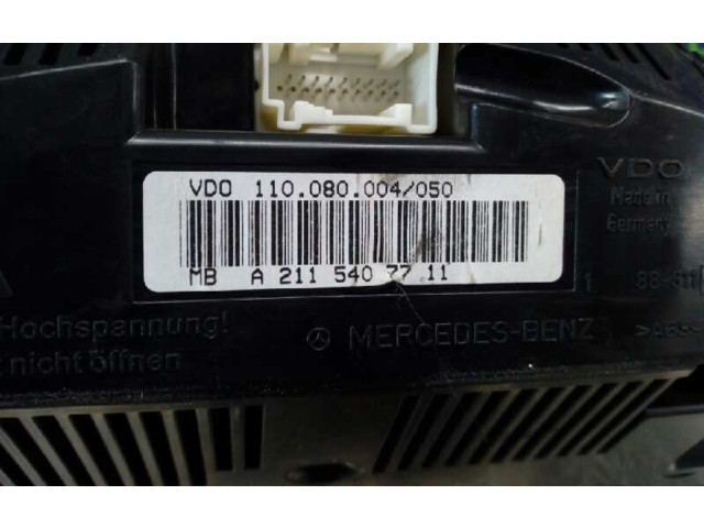 Přístrojová deska Mercedes-Benz E C207 W207 2017 A2115407711