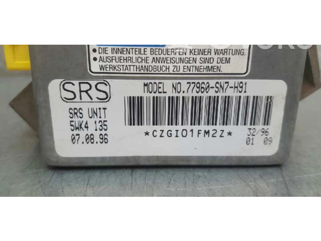 Блок подушек безопасности 77960SN7H91, 77960SN7H91 Honda Accord