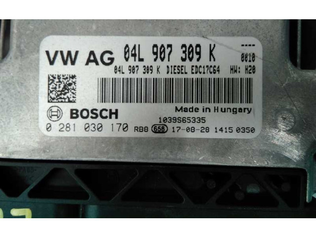 Блок управления двигателя 04L907309K, 0281030170 Volkswagen Caddy