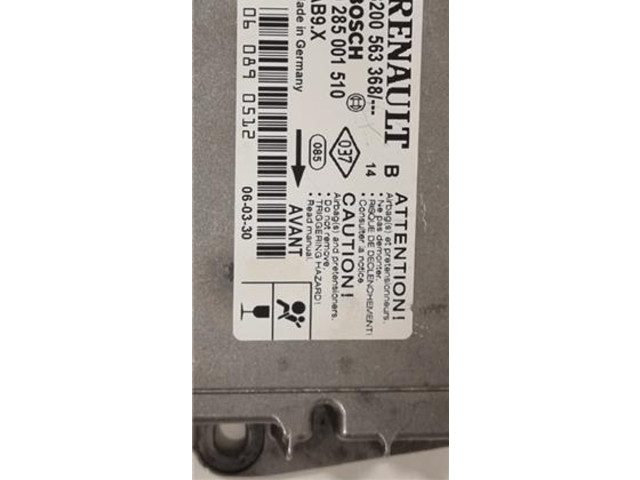 Блок подушек безопасности 8200563368, 0285001510 Renault Clio III