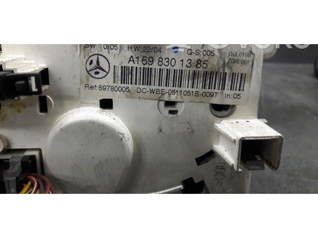 Блок управления климат-контролем a1698301385 Mercedes-Benz A W169