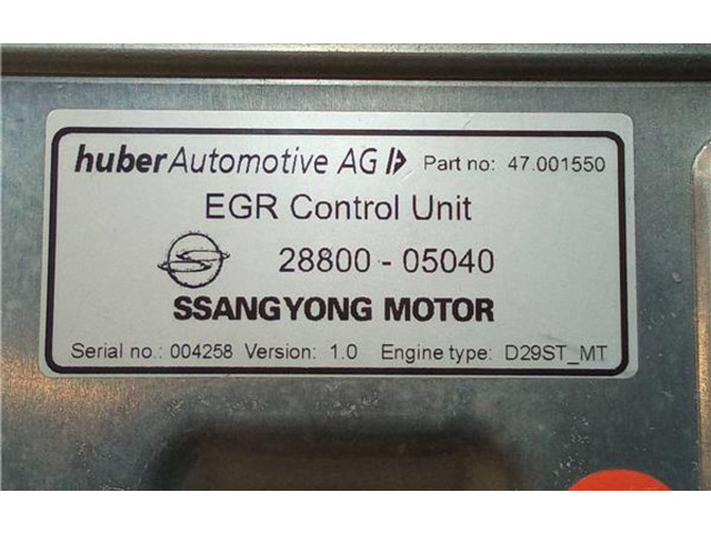 Блок управления 2880005040, 47001550 SsangYong Korando