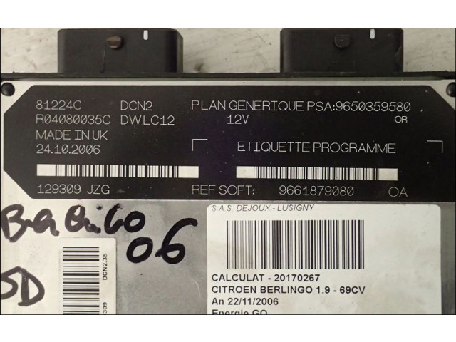 Řídící jednotka Citroen Berlingo 2006
