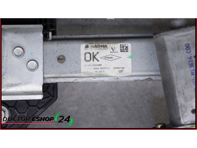 Передний комплект электрического механизма для подъема окна