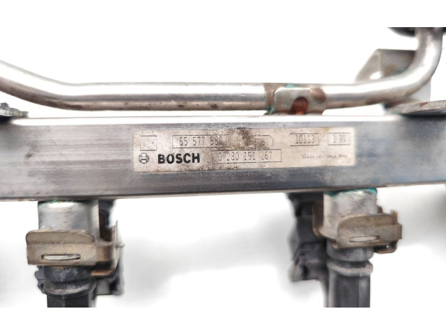 Комплект форсунок 55577580, 0280151267    Opel Meriva B  A14NEL 