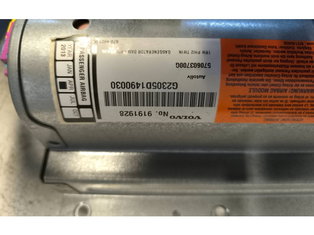 Подушка безопасности пассажира 9191928, 570603700G Volvo S60