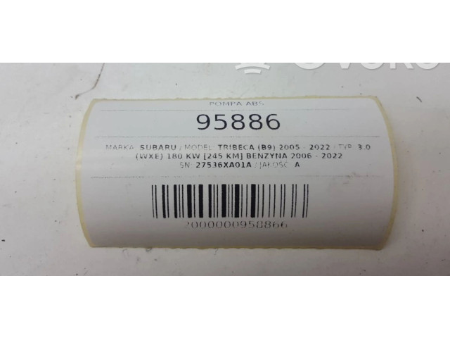 Блок АБС 27536XA01A   Subaru  Tribeca  2008 - 2016 года