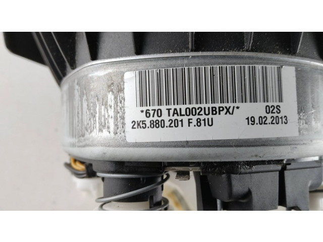 Подушка безопасности водителя 2K5880201F, 670TAL002UBPX Volkswagen Caddy