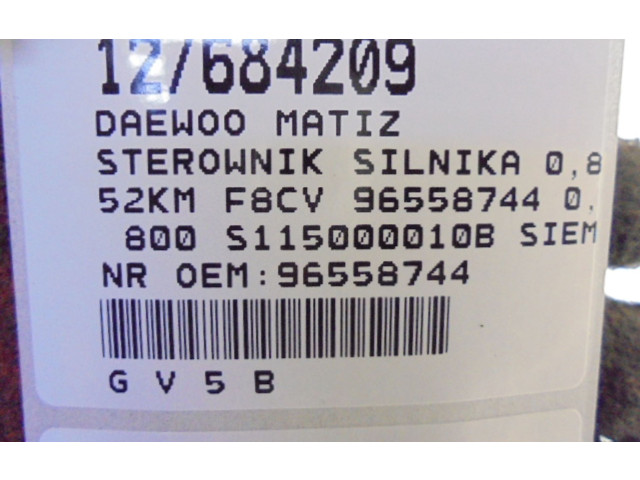 Блок управления двигателем Блок управления 96558744, 96558744   Chevrolet Matiz