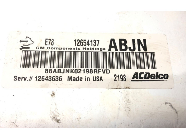 Блок управления двигателем Блок управления 12654137   Chevrolet Cruze