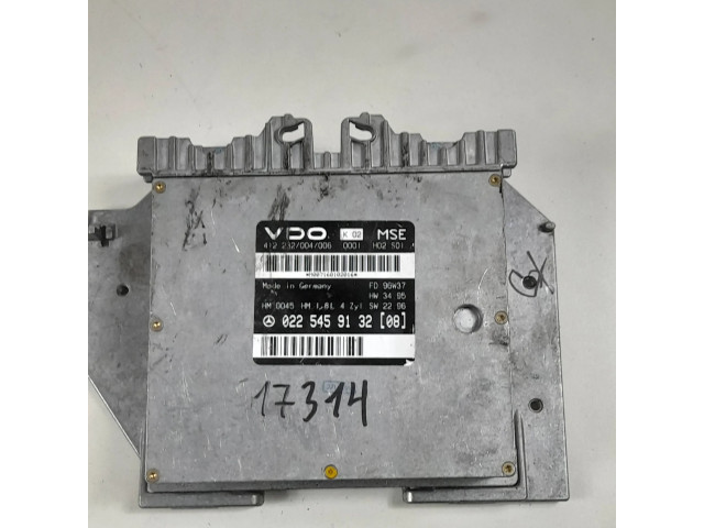 Řídící jednotka 0225459132 Mercedes-Benz A W168 2002