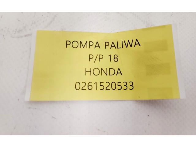 Vstřikovací čerpadlo 167805AZE010M5, 0261520533 Honda Civic X