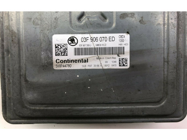Блок управления 03F906070ED, F3560 Skoda Fabia Mk2 (5J)