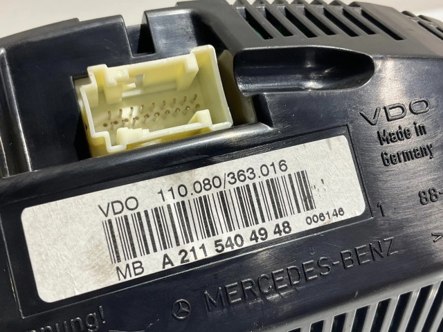 Панель приборов A2115404948, 006146   Mercedes-Benz E W211       