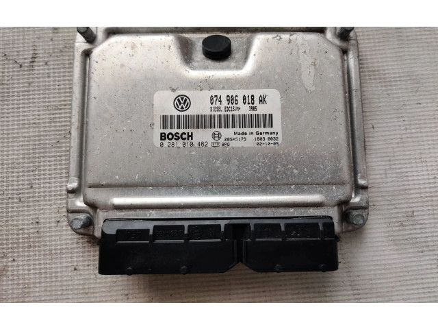 Блок управления двигателя 074906018AK, 0281010462   Volkswagen Transporter - Caravelle T4