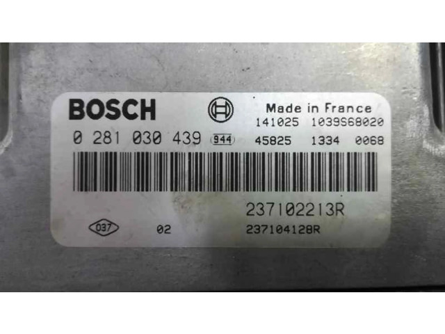 Блок управления двигателя 237102213R, 0281030439   Dacia Dokker