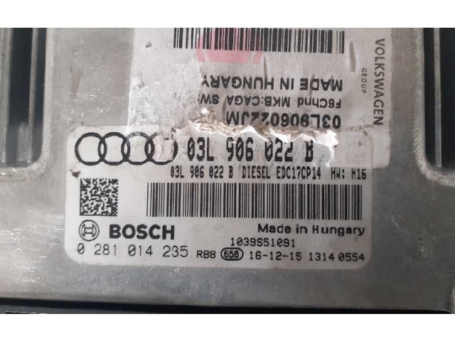 Блок управления двигателя 03L906022B, 0281014235 Audi A4 Allroad