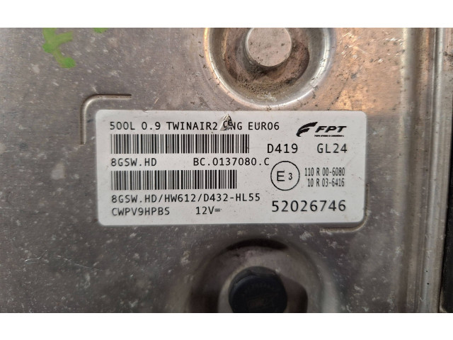Блок управления двигателя S25053423, 52026746 Fiat 500L