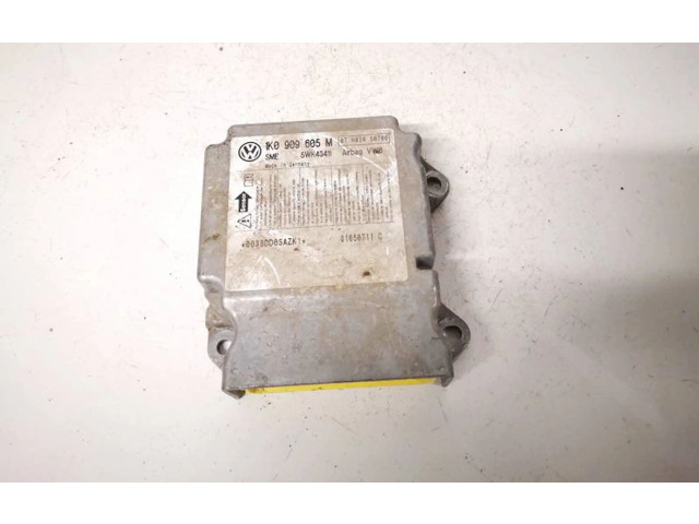 Блок подушек безопасности 1k0909605m, 5wk43411   Skoda Octavia Mk2 (1Z)