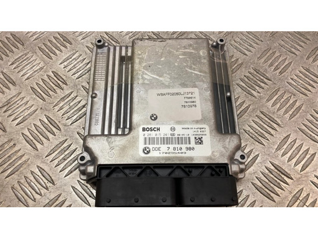 Блок управления двигателя 7810980, 0281015241   BMW X5 E70
