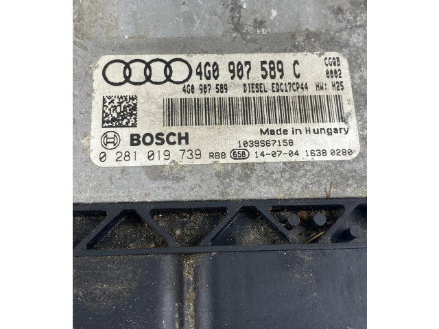 Блок управления двигателя 4G0907589C Audi A7 S7 4G