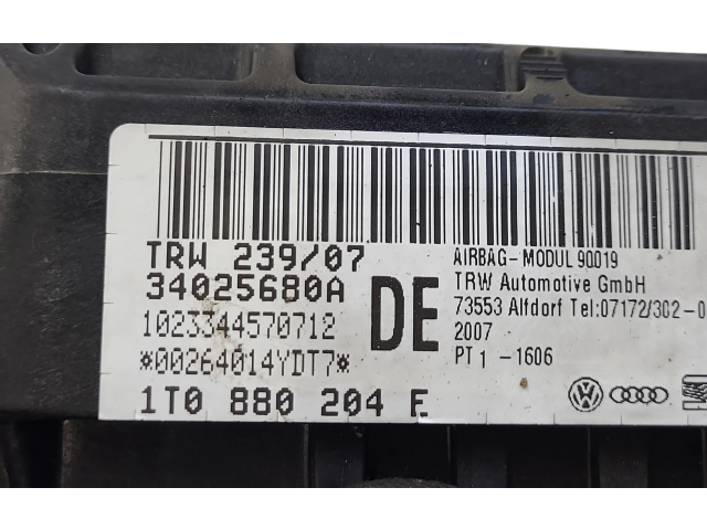 Подушка безопасности пассажира 34025680A, 1T0880204   Volkswagen Caddy