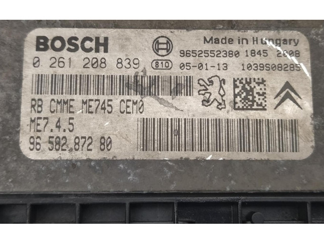 Řídící jednotka 0261208839 Peugeot 206 CC 2005