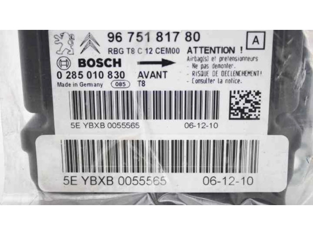 Блок подушек безопасности 9675181780, 0285010830 Peugeot 3008 I