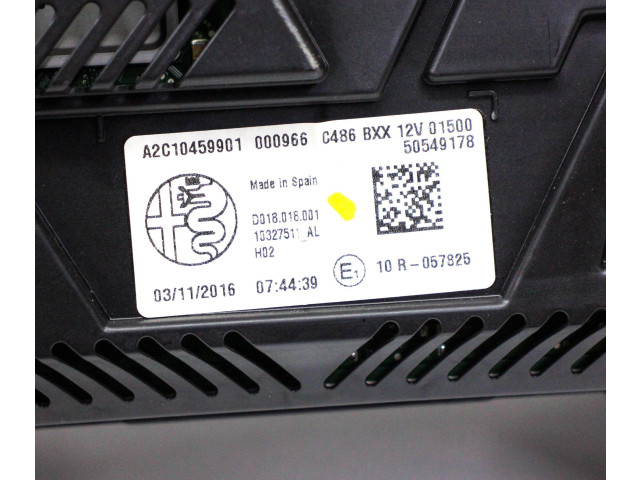 Přístrojová deska Alfa Romeo Giulia 2017 A2C10459901, 50549148