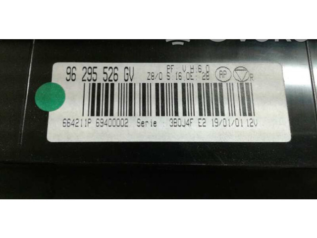 Блок управления климат-контролем 69400002, 96295526GV   Peugeot 406