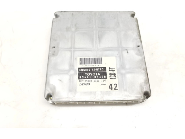 Řídící jednotka 8966105420, MB1758005033 Toyota Avensis T220 2001