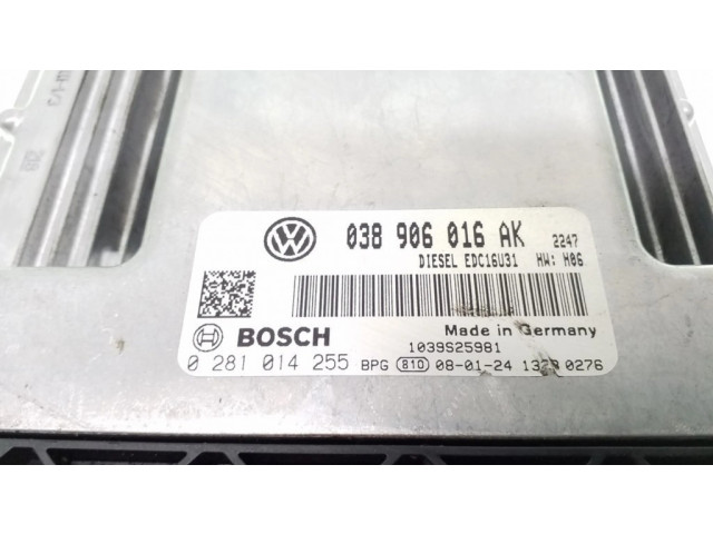 Řídící jednotka 038906016AK, 0281014255 Volkswagen Transporter - Caravelle T5 2006