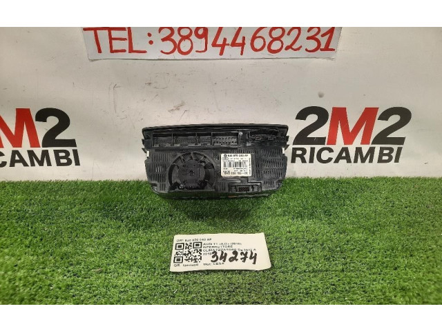 Блок управления климат-контролем 8J0820043AF, 8J0820043AF   Audi TT TTS Mk2