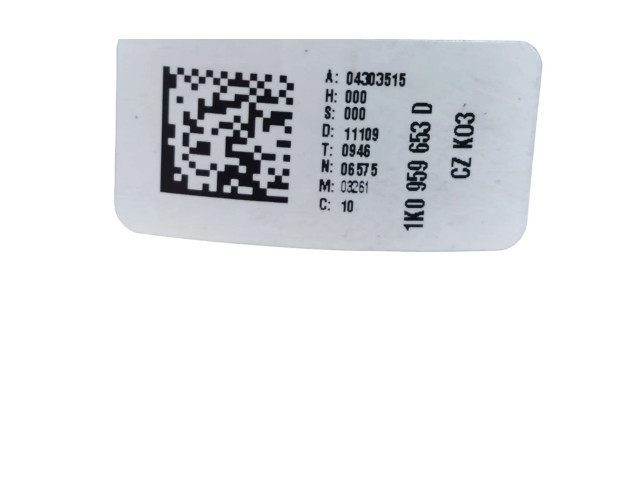 Подрулевой шлейф SRS 1K0959653D, 1K0959653 Volkswagen Jetta V