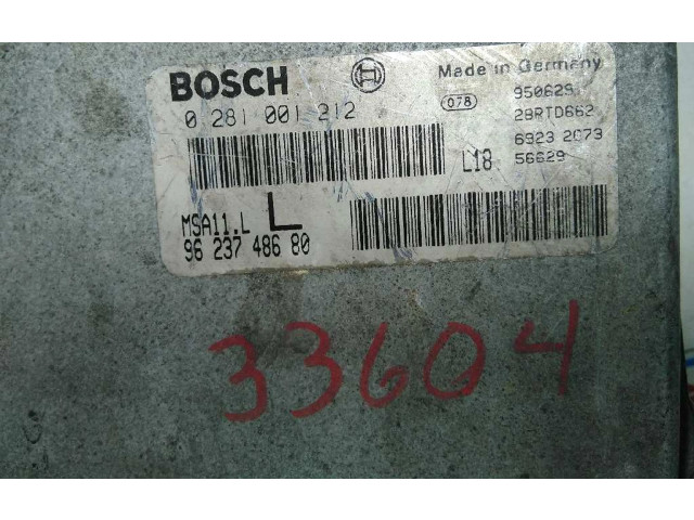 Блок управления двигателя 9623748680, 33604   Citroen XM