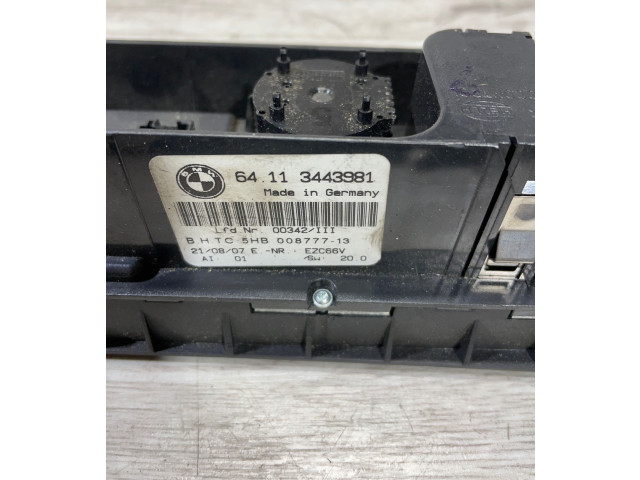 Блок управления климат-контролем 3443981, 00877713 BMW X3 E83