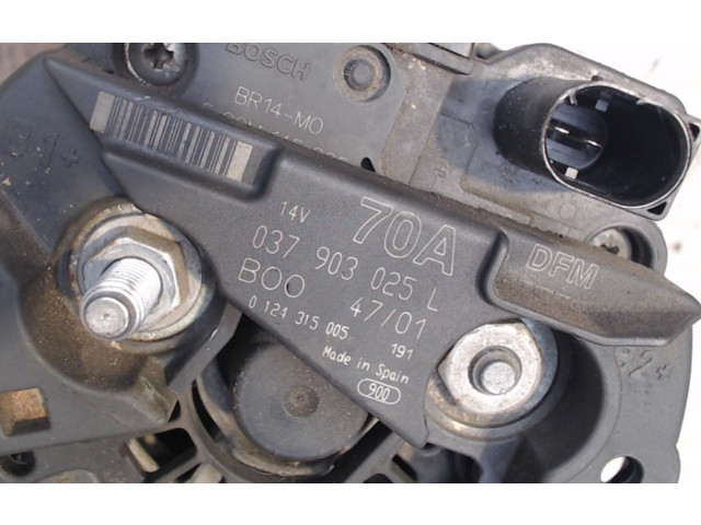 Генератор 037903025L, 037903025L Volkswagen Lupo