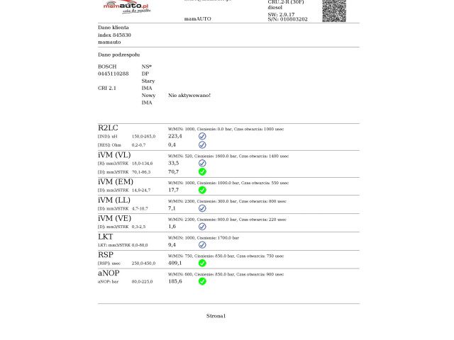 Vstřikovač 16450-R06-E01, 16450-R06-E01 Honda Civic