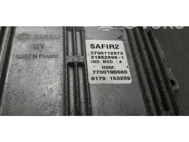 Блок управления двигателем Блок управления 7700112873   Renault Twingo I