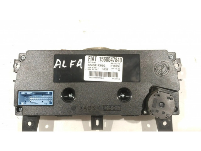 Блок управления климат-контролем 1560547840, 5240817300 Alfa Romeo 159