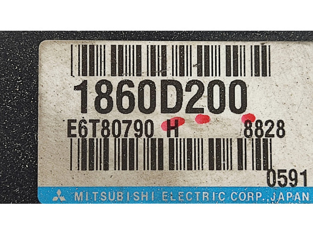 Блок управления двигателя 1860D200, E6T80790 Mitsubishi Outlander