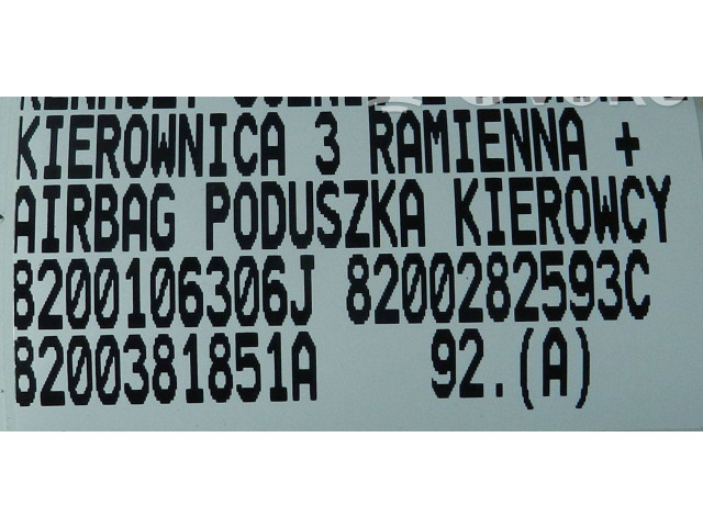 Руль Renault Scenic II - Grand scenic II 2003 - 2006 года 8200106306J, 8200282593C